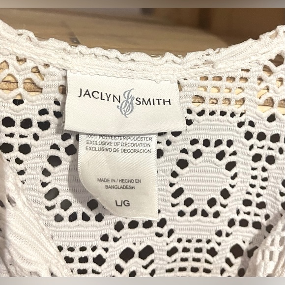 Jaclyn Smith White Mesh Swimsuit Cover-Up - Picture 5 of 5